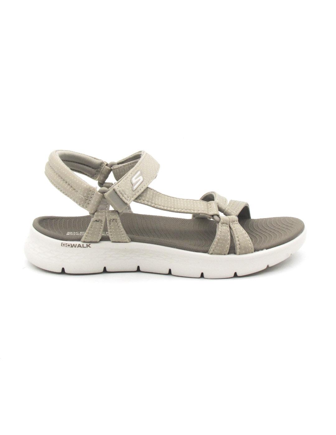 Sandalia Skechers 141451/TPE de color taupe mujer