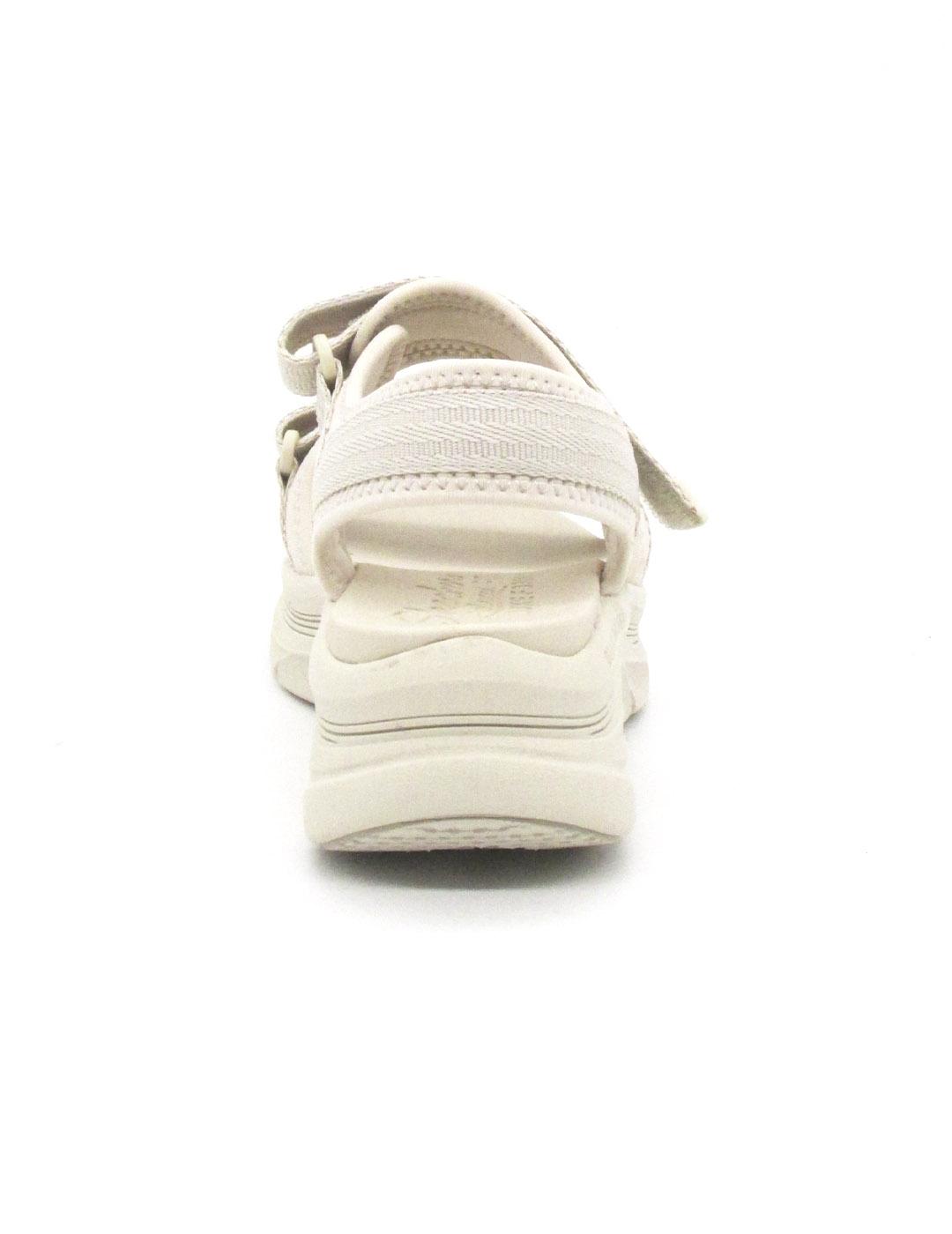 Sandalia Skechers 119823/NAT beige cuña  para mujer