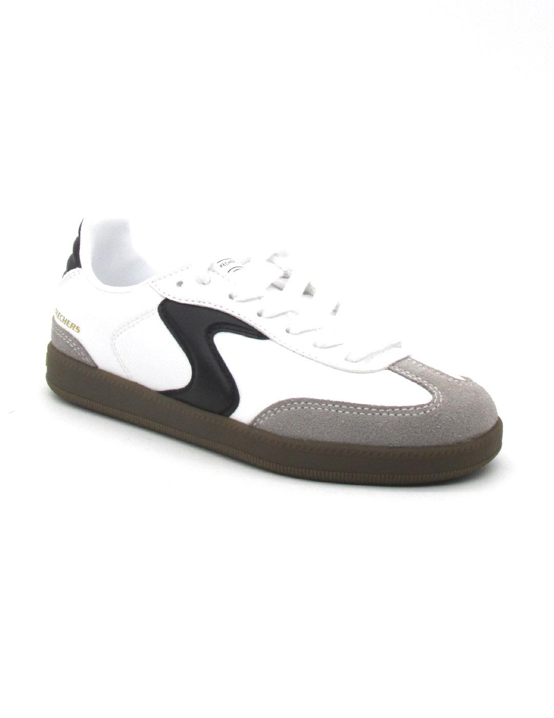 Zapatilla Skechers  418005L/WBK de color blanco