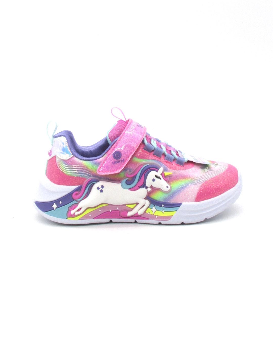 Zapatilla Skechers 302298L/PKMT rosa/multicolor para niña