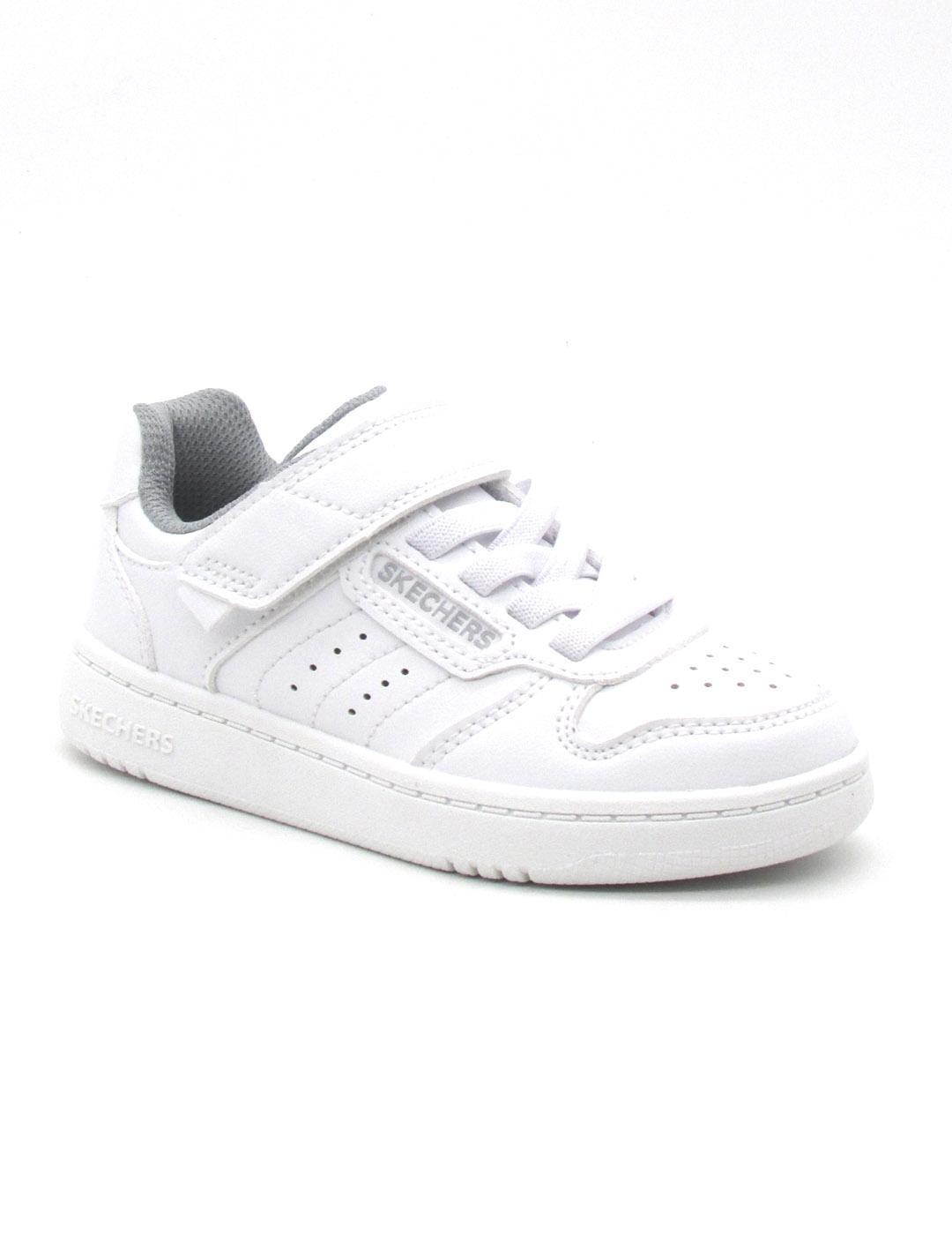 Zapatilla Skechers 405638L/WHT de color blanco para niño