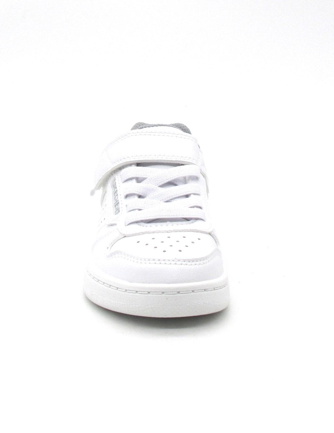 Zapatilla Skechers 405638L/WHT de color blanco para niño