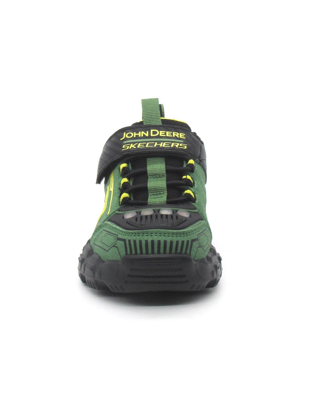 Zapatilla Skechers 407061L verde/negro para niño