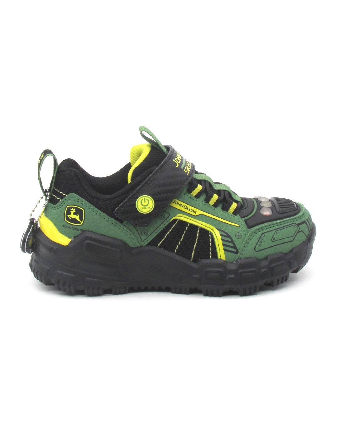 Zapatilla Skechers 407061L verde/negro para niño