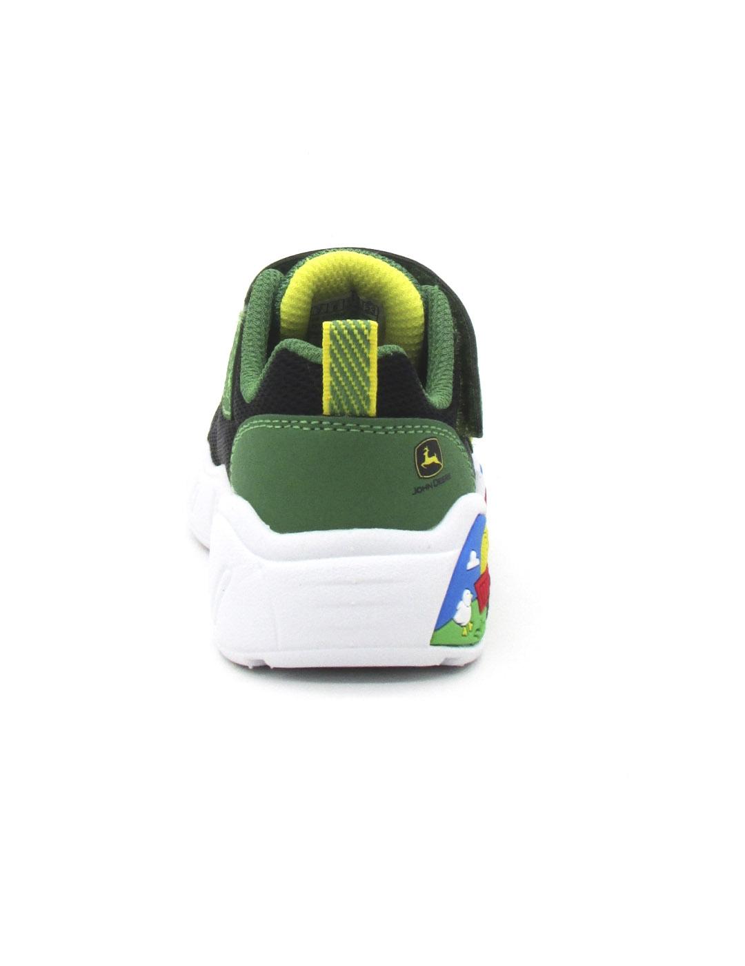 Zapatilla Skechers 407065N/GNBK verde/negro para niño