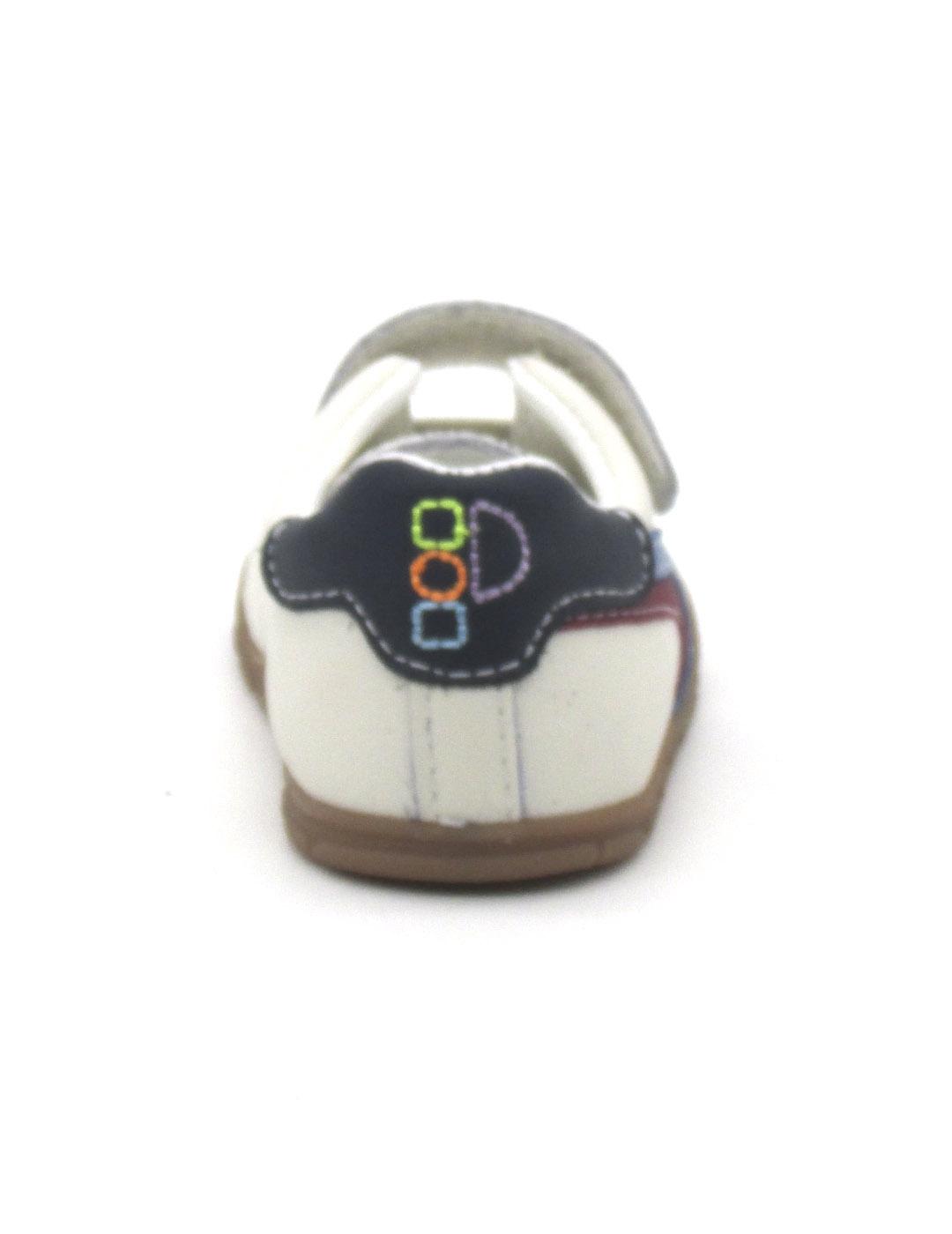 Zapatilla Pablosky 060330 blanco/azul/rojo para niño