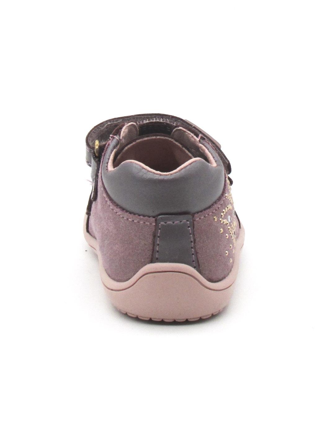 Botin Pablosky 064580 de color rosa con velcro para niña