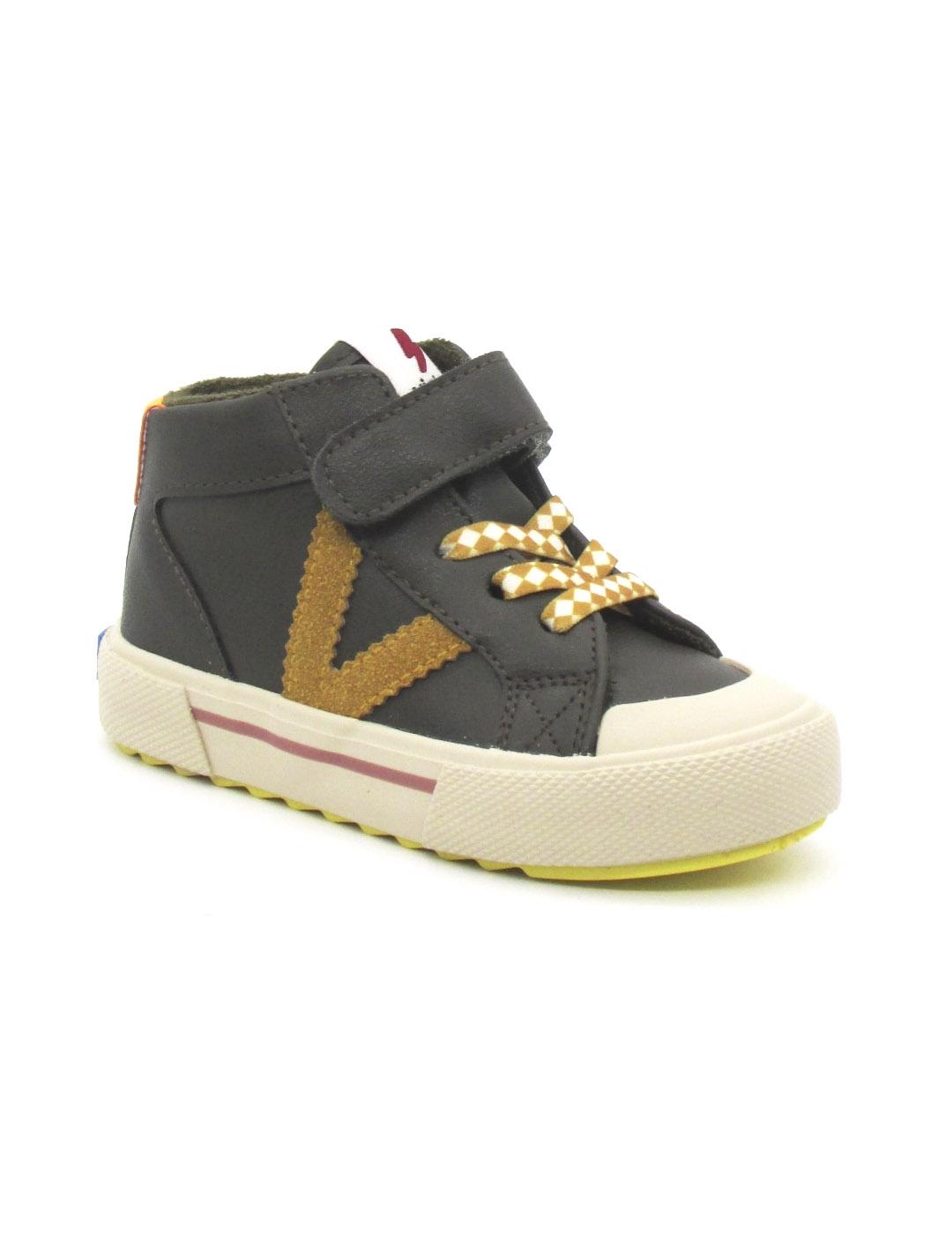 Zapatilla Victoria alta 1065198 kaki para niño