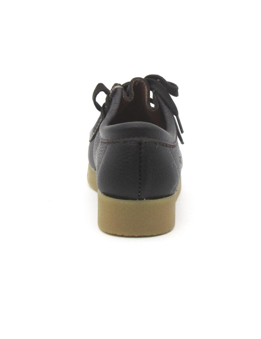 Zapato deportivo Agot BEE caoba piel cordon