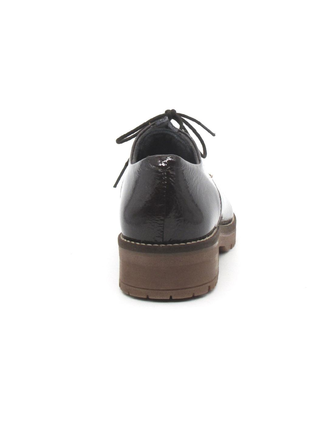 Zapato Pitillos 10782 marron charol con cordon