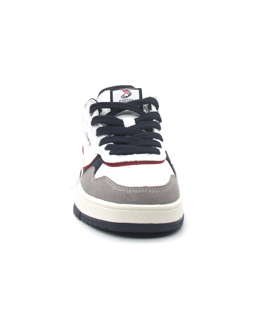 Zapatilla Pepe jeans PBS000003  blanco/azul/gris para niño