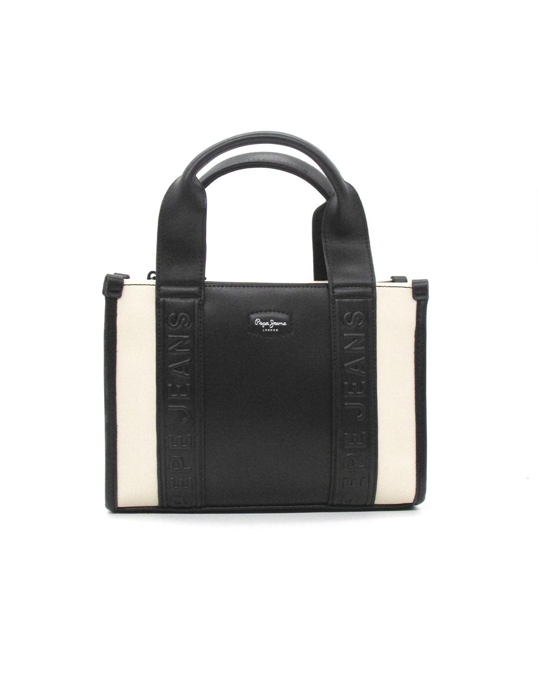 Bolso Pepe Jeans PL0300008 negro/blanco para mujer