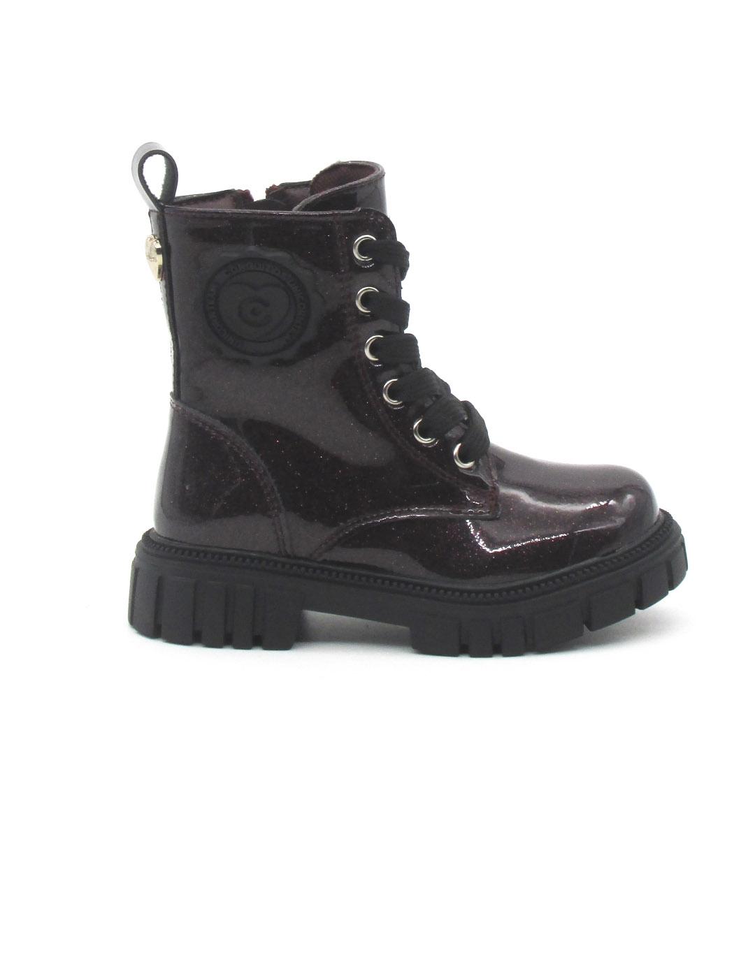Botin Conguitos COSH244011 burdeos charol para niña