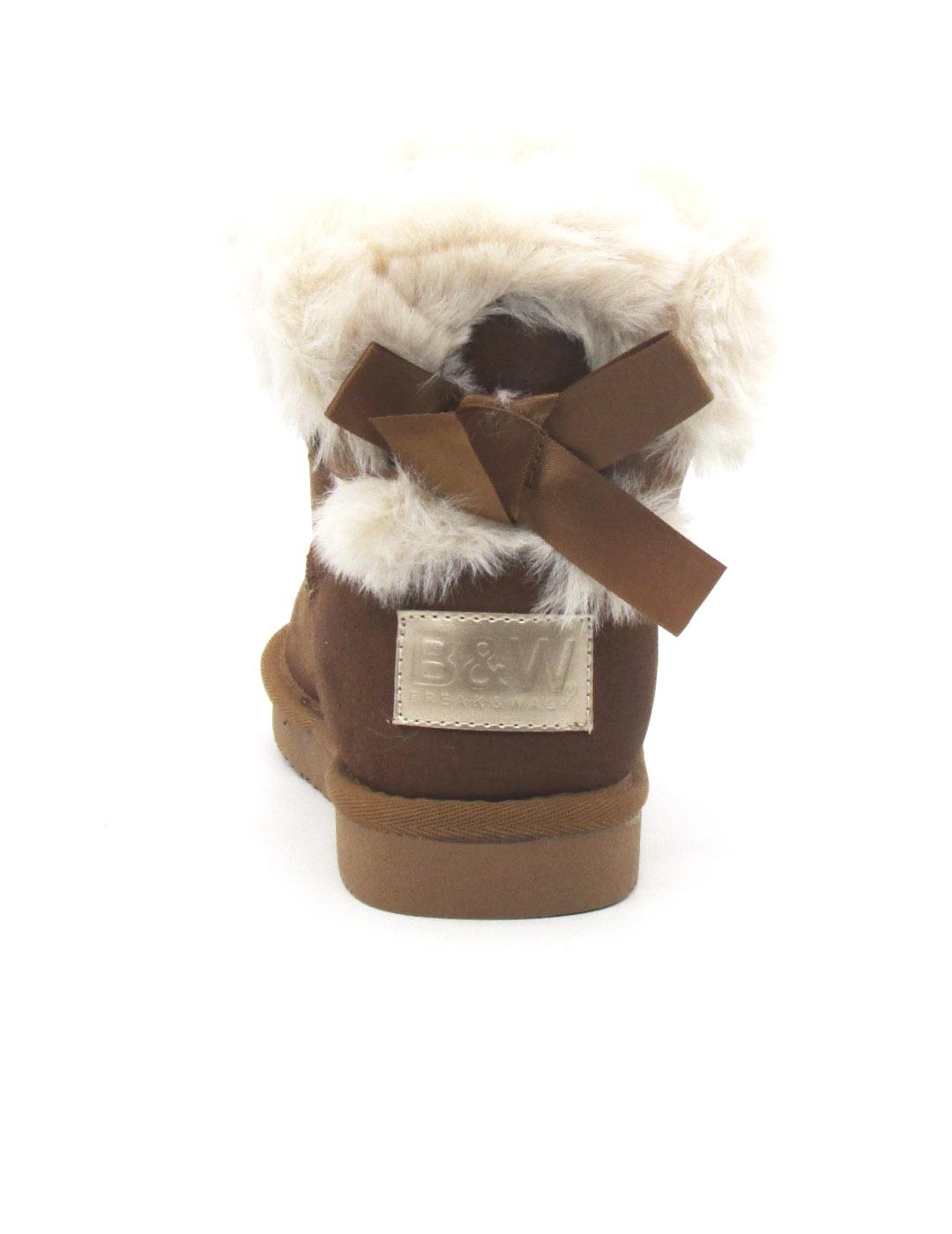 Botin B&W BJHS542021 cuero para niña