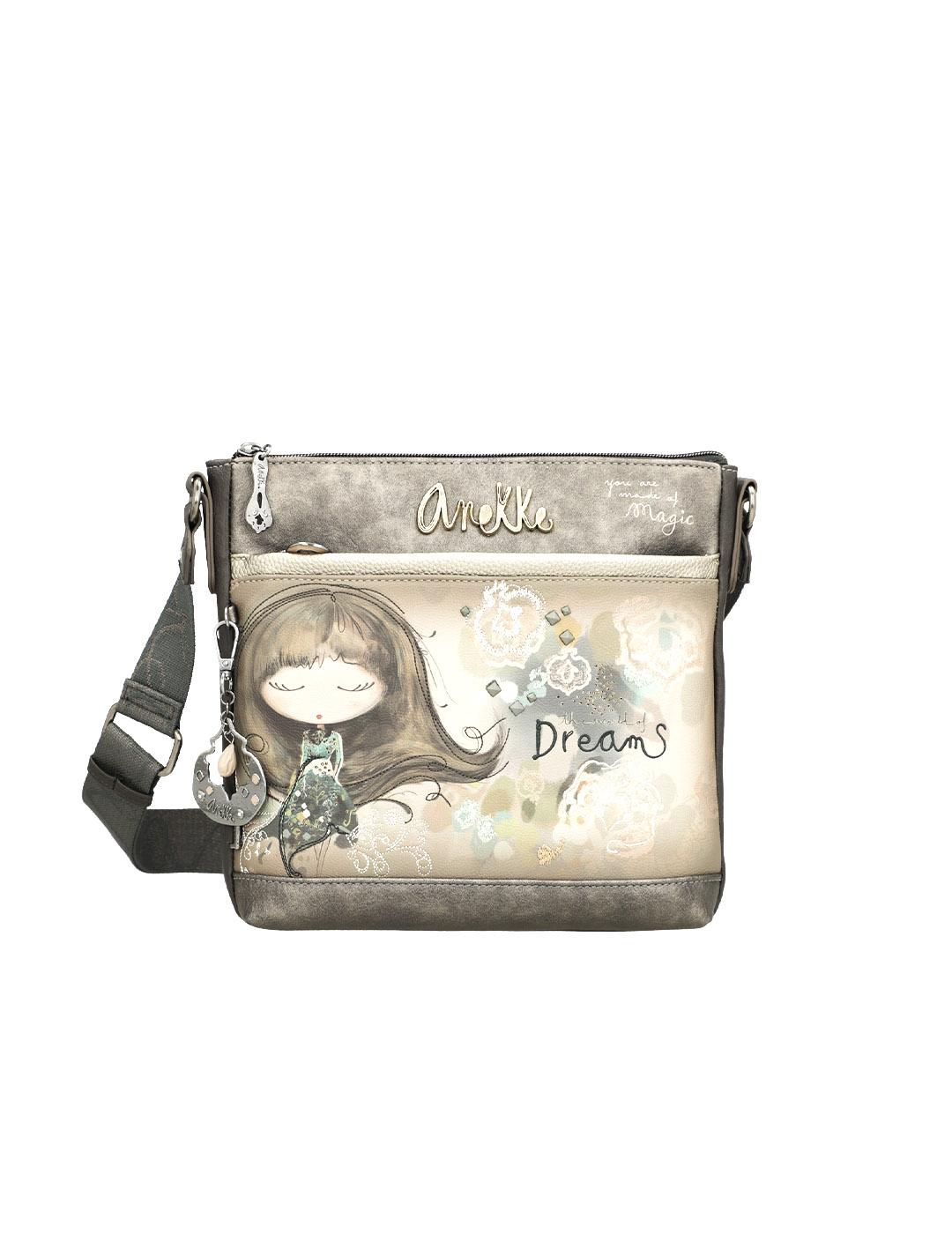 Bolso bandolera Anekke REAL 41703-069 gris