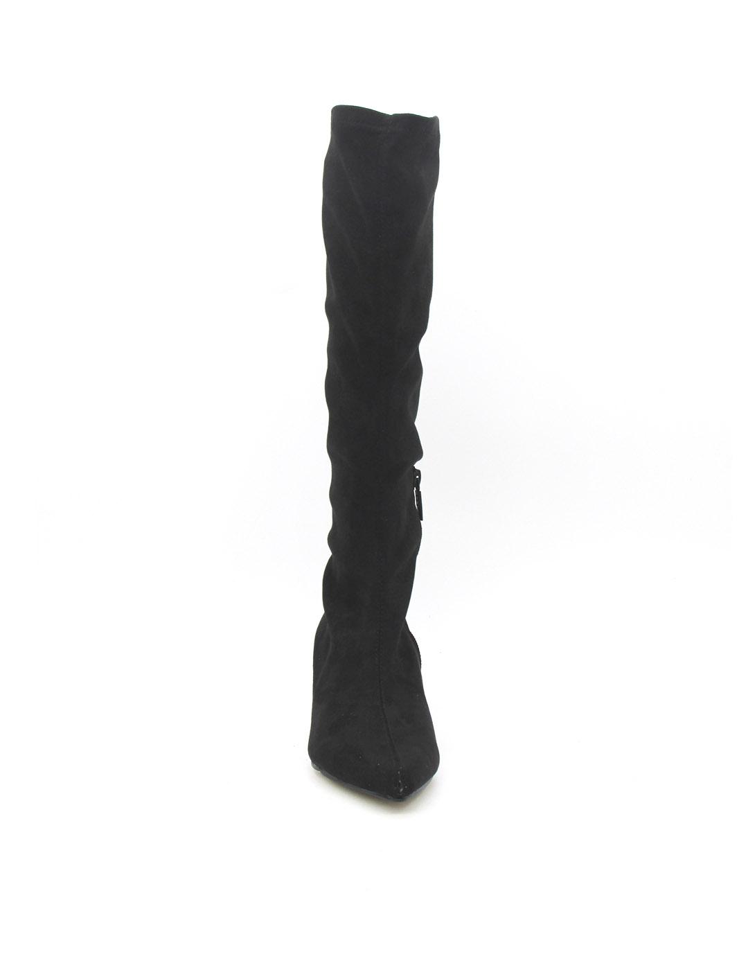 Bota Mustang 59670 negro tacon para mujer