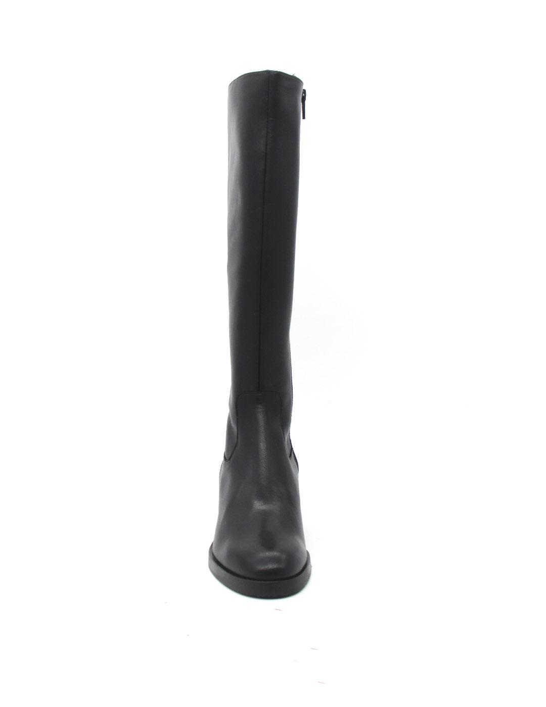 Bota Wonders G-6250 piel negro para mujer