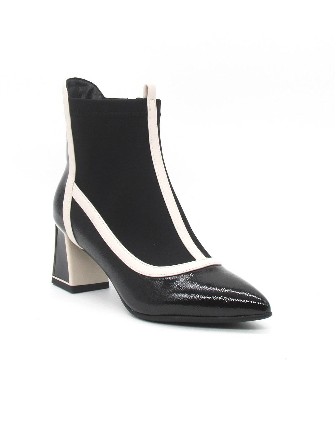 Botin Rock Away 84571 A negro tacon para mujer