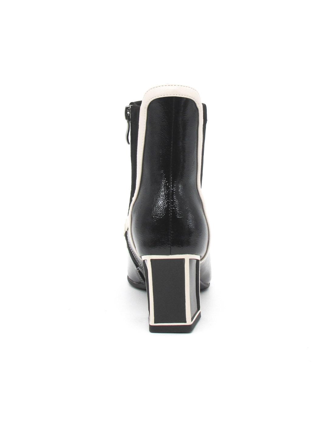 Botin Rock Away 84571 A negro tacon para mujer