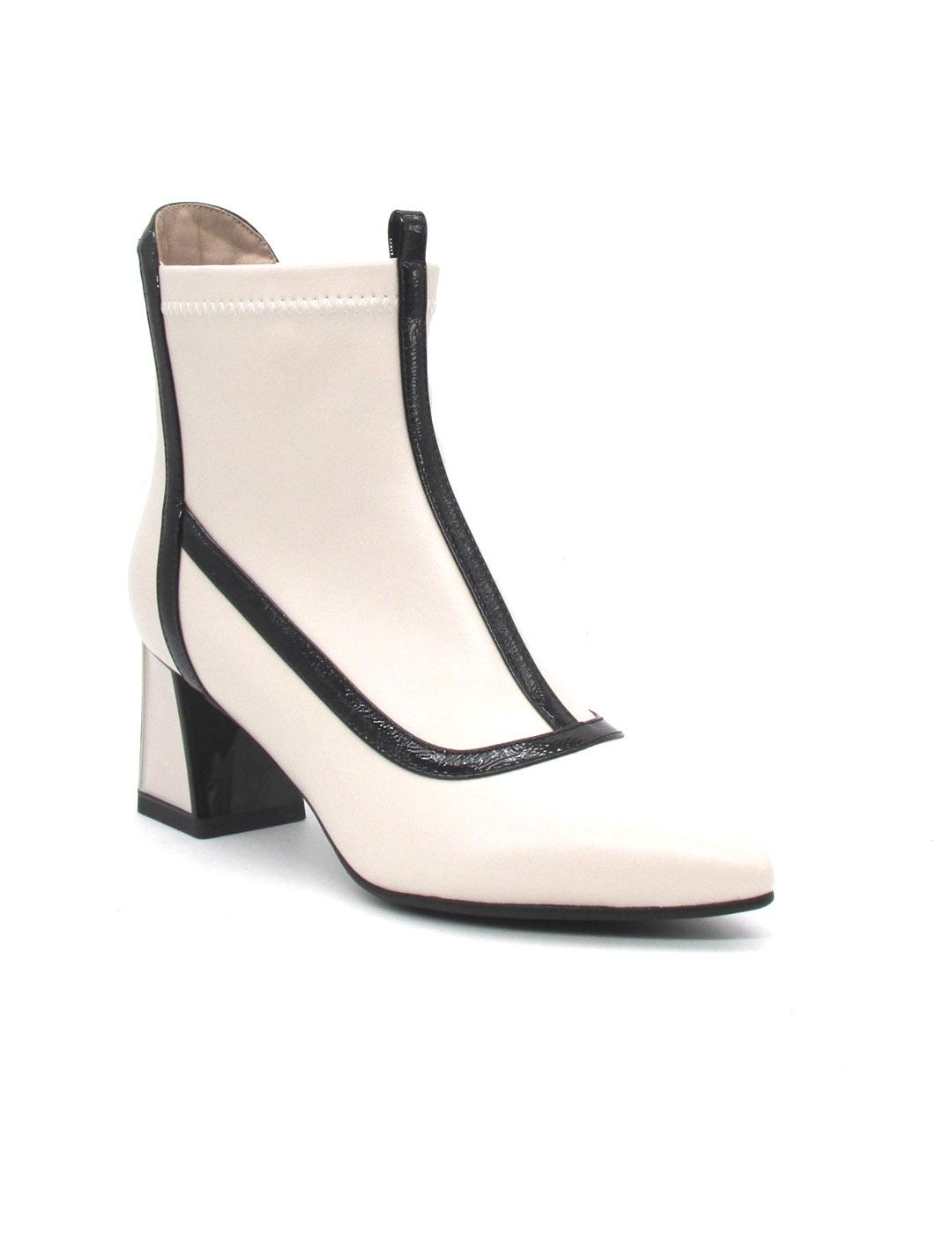 Botin Rock Away 84571B beige tacon para mujer