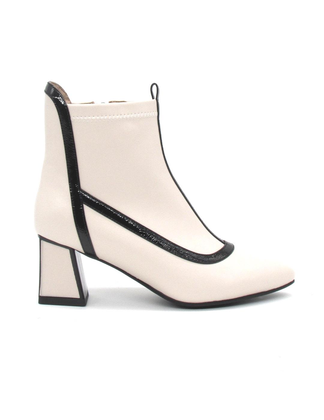 Botin Rock Away 84571B beige tacon para mujer