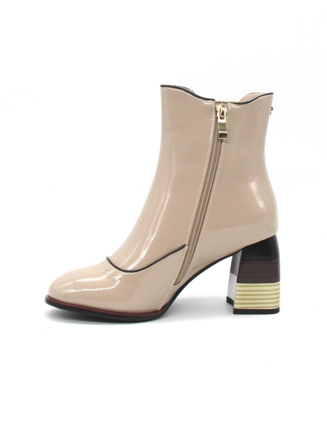 Botin Rock Away 84563B beige tacon para mujer