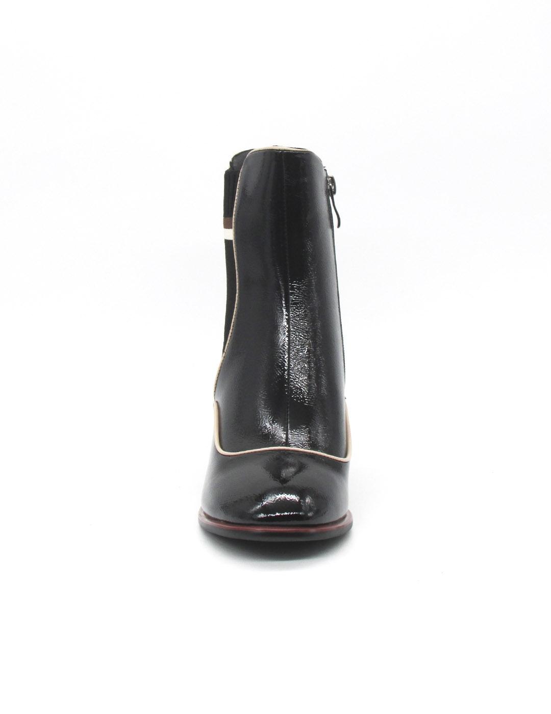 Botin Rock Away 84563A negro tacon para mujer