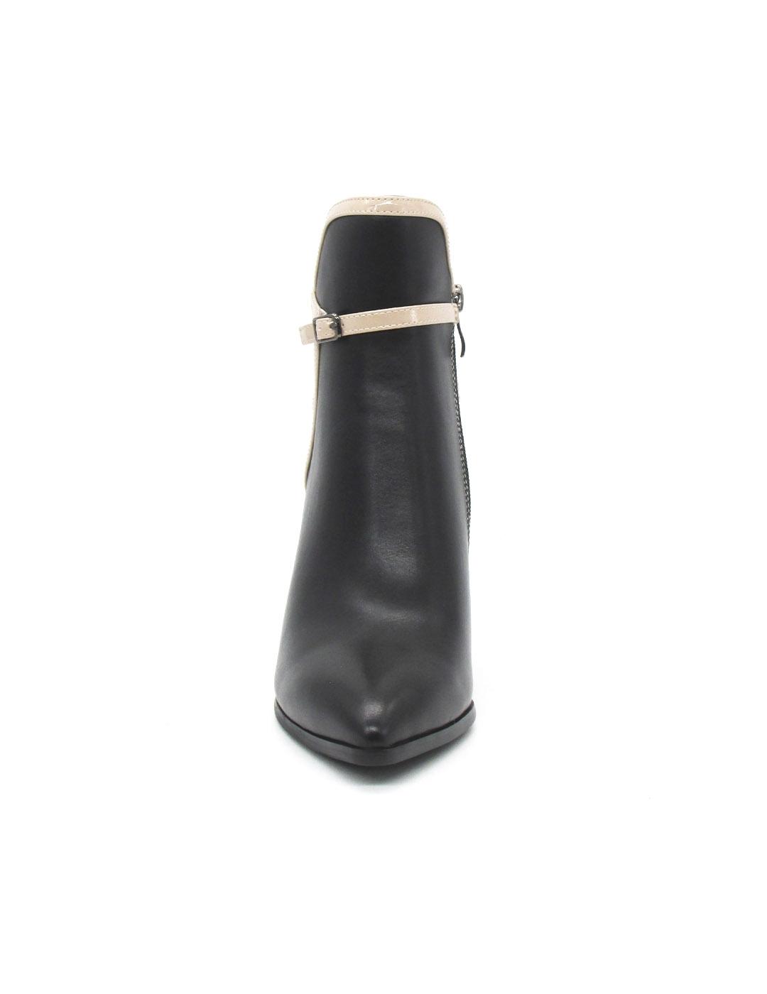 Botin Rock Away 84575B negro tacon para mujer