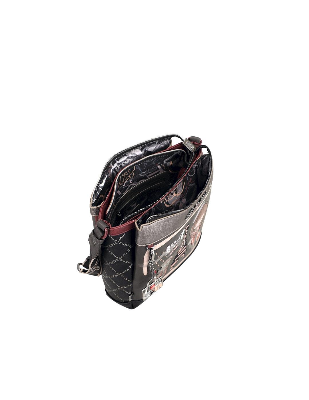 Bolso bandolera Anekke 41803-039 negro/multi