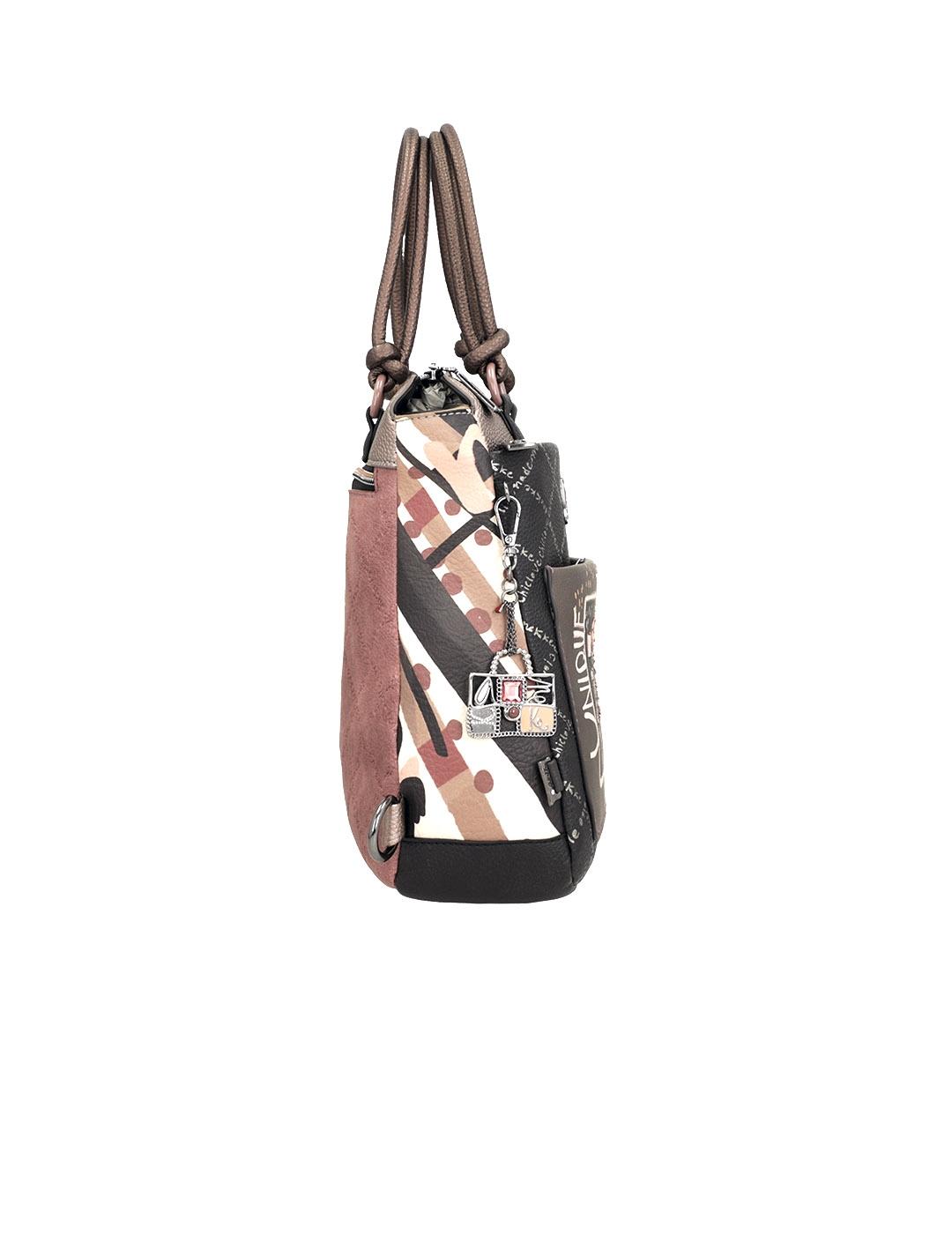 Mochila Anekke 41805-288 negro/taupe