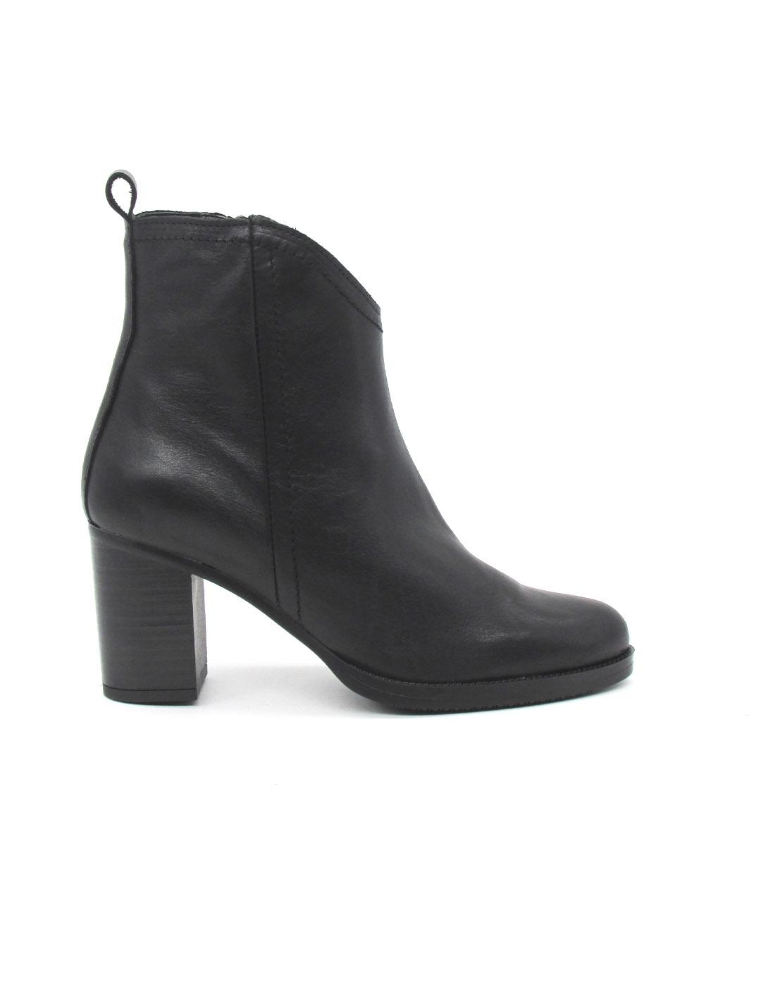 Botin campero Maria Jaen 1046N negro piel mujer