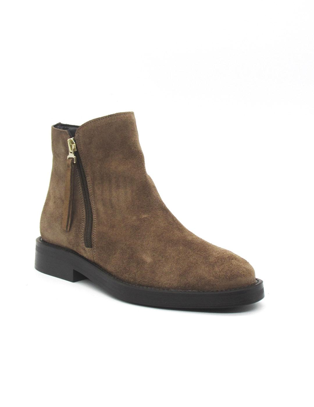 Botin Maria Jaen 1001N avellana serraje para mujer