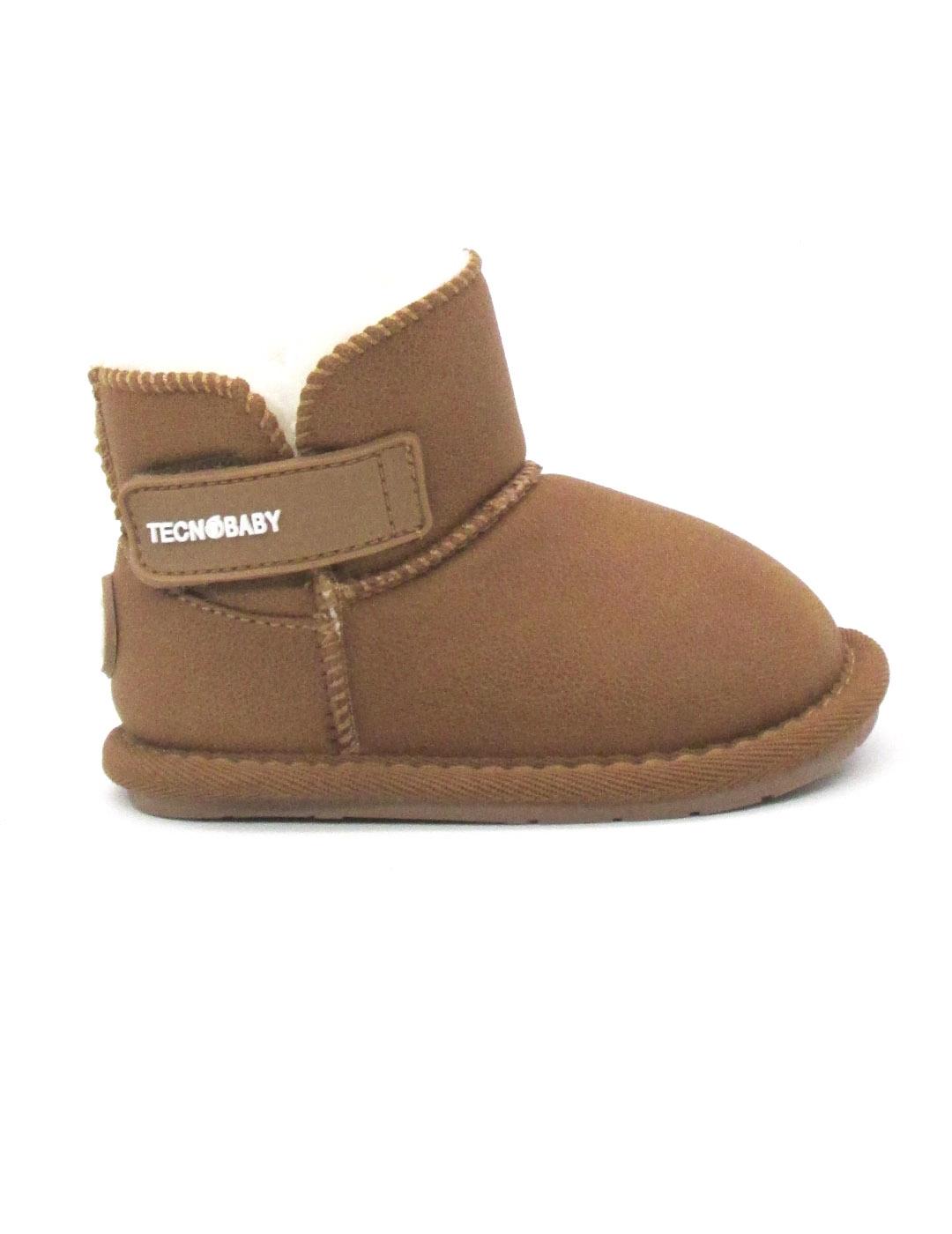 Botin Tecnobaby TESH501001tan color camel para niñ