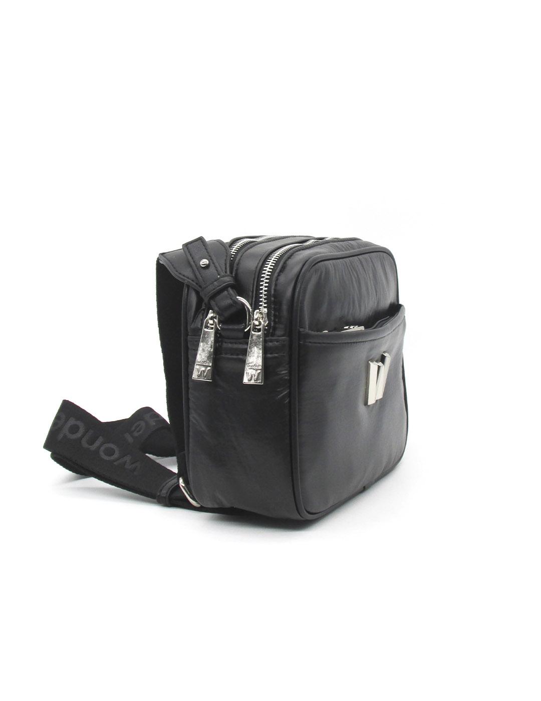 Bolso Wonders WB-52002 negro para mujer