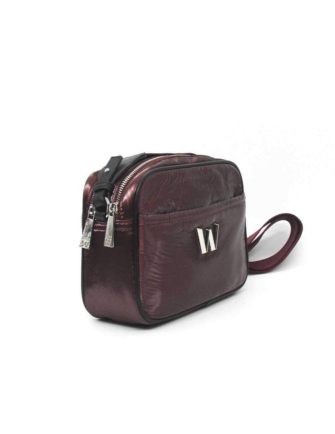 Bolso Wonders WB-52002 burdeos para mujer