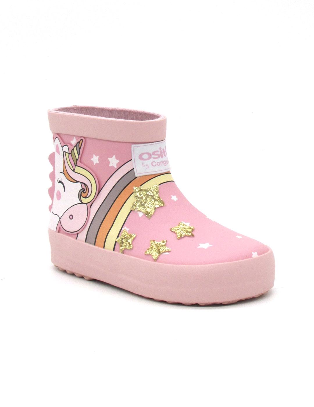 Bota de agua Osito OSSH112002 rosa unicornio niña