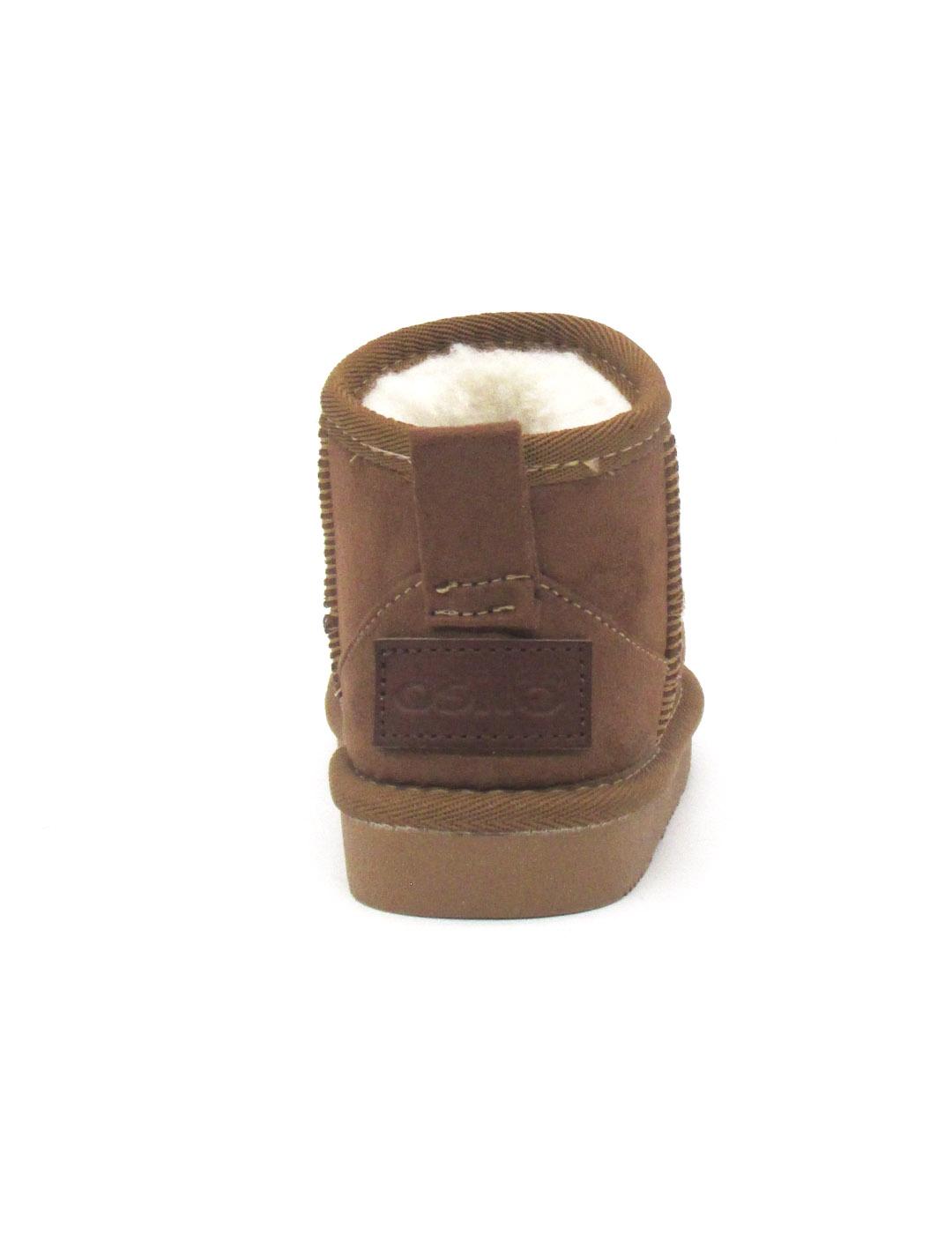Botin Osito OSHH140111 de color camel para niña