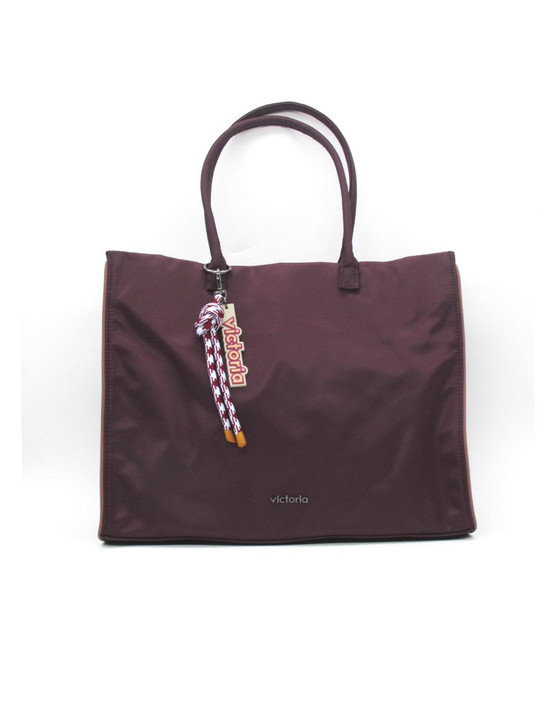 Bolso Victoria 9125102 burdeos para mujer