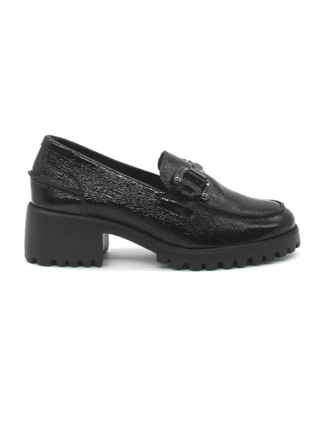 Mocasín 24HRS 26565 negro tacon