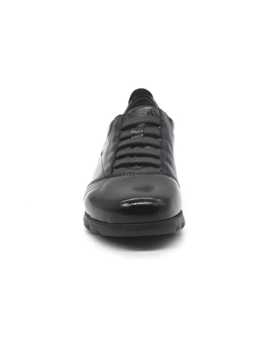 Zapato Fluchos F0354 negro charol elastico