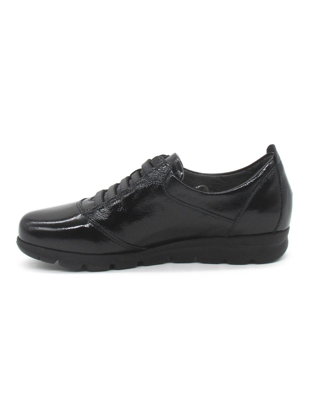 Zapato Fluchos F0354 negro charol elastico