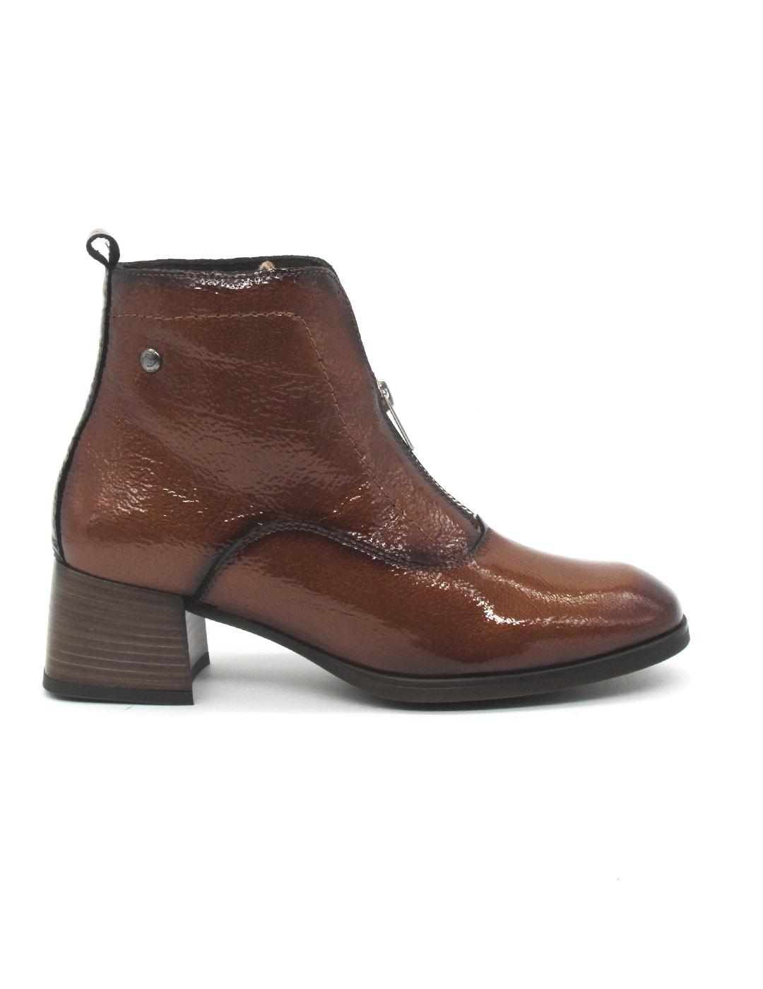Botin Kaola 4463 cuero charol para mujer