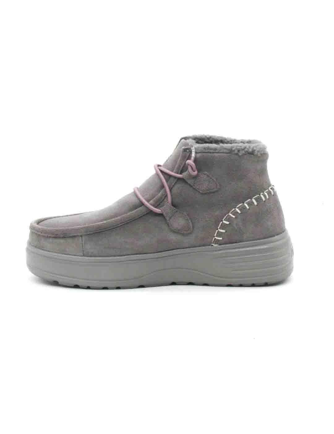Botin Pitas SYDNEY de color gris para mujer
