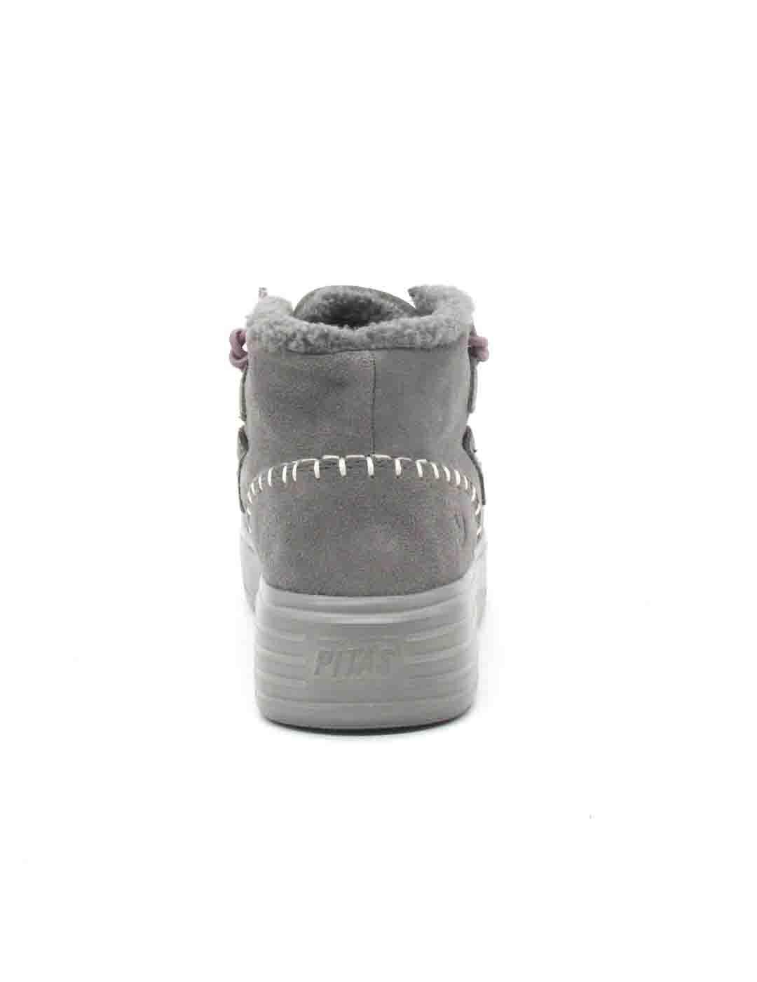 Botin Pitas SYDNEY de color gris para mujer