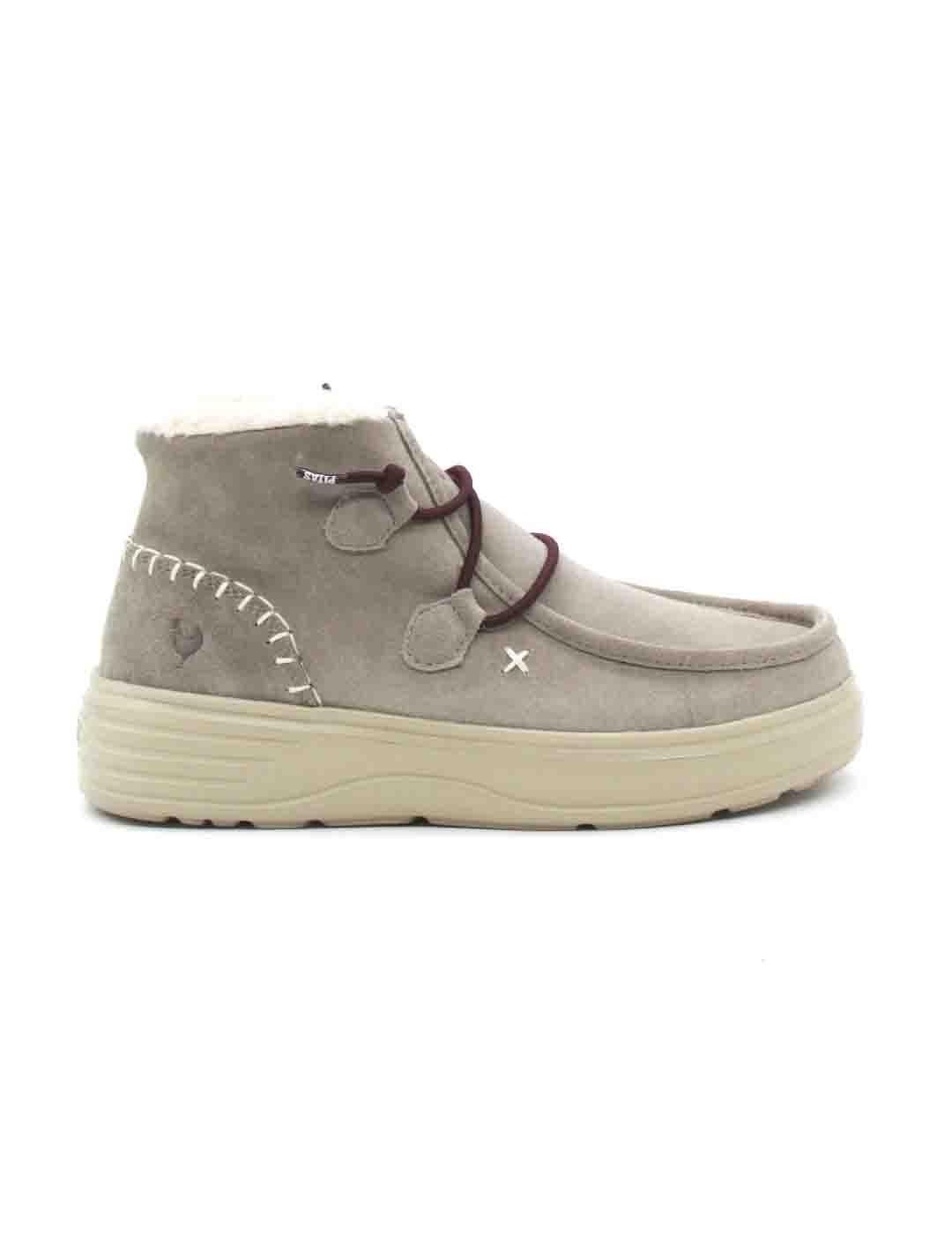 Botin Pitas SYDNEY de color beige para mujer