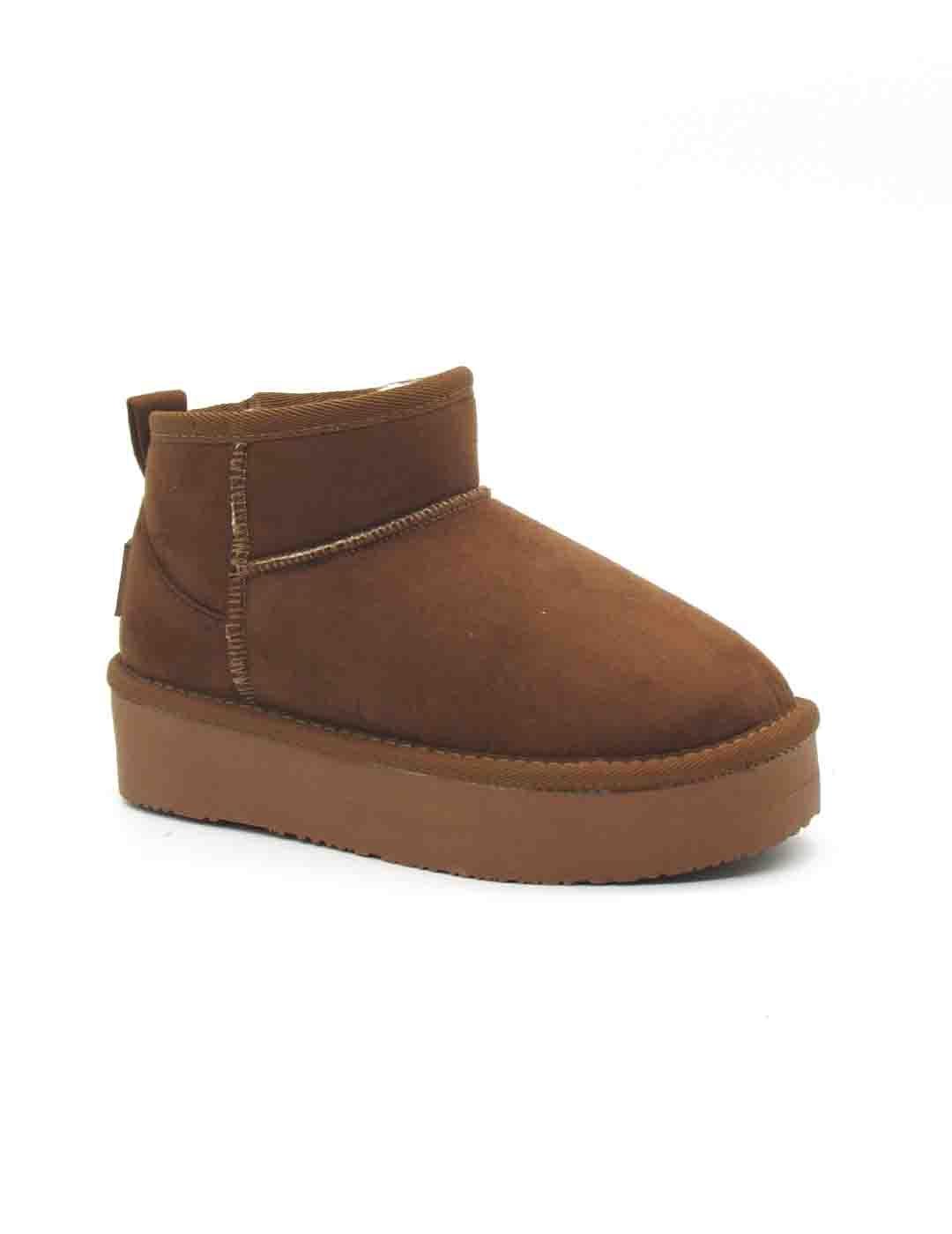 Botin B&W BJSH543008 TAN de color camel para niña