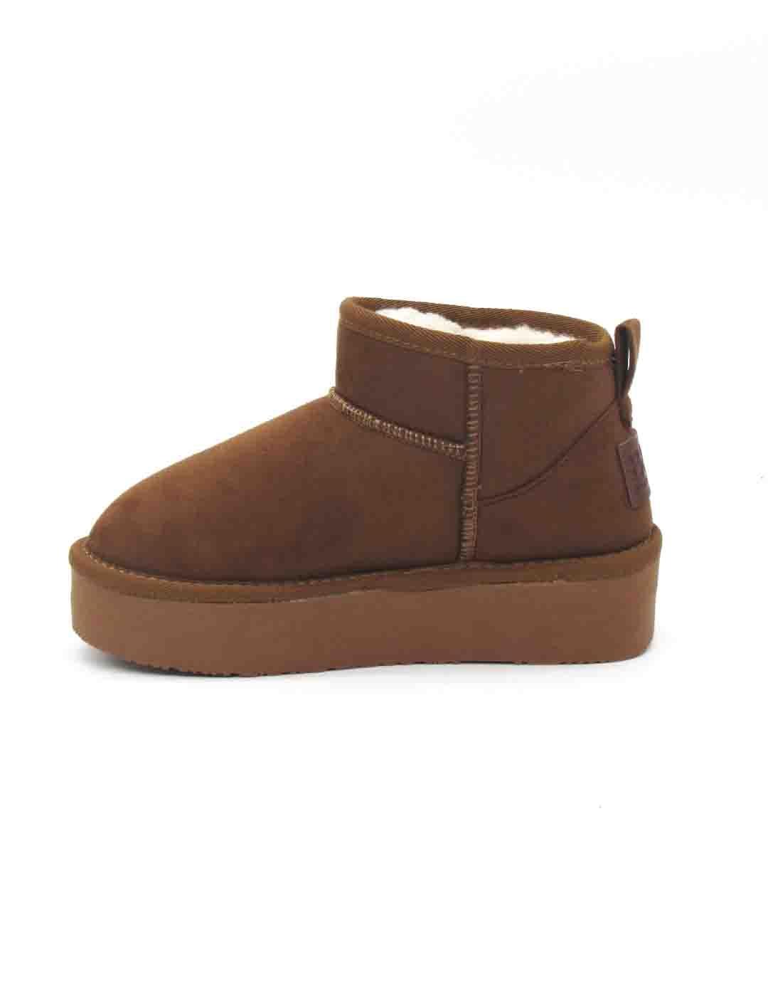 Botin B&W BJSH543008 TAN de color camel para niña
