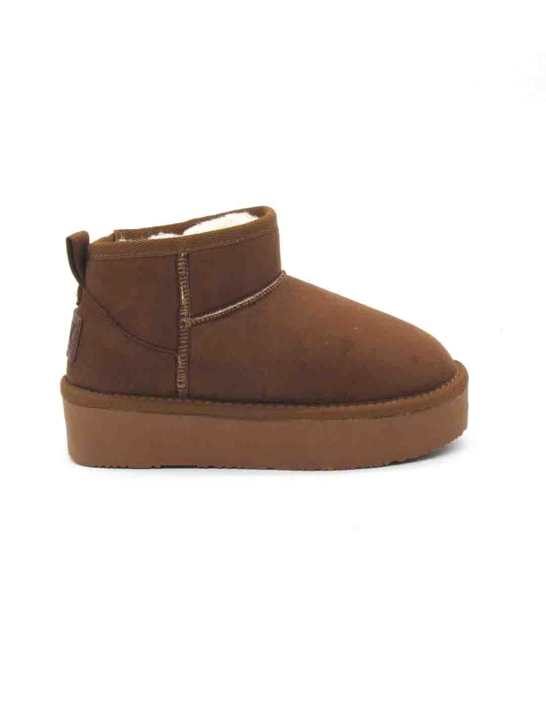 Botin B&W BJSH543008 TAN de color camel para niña