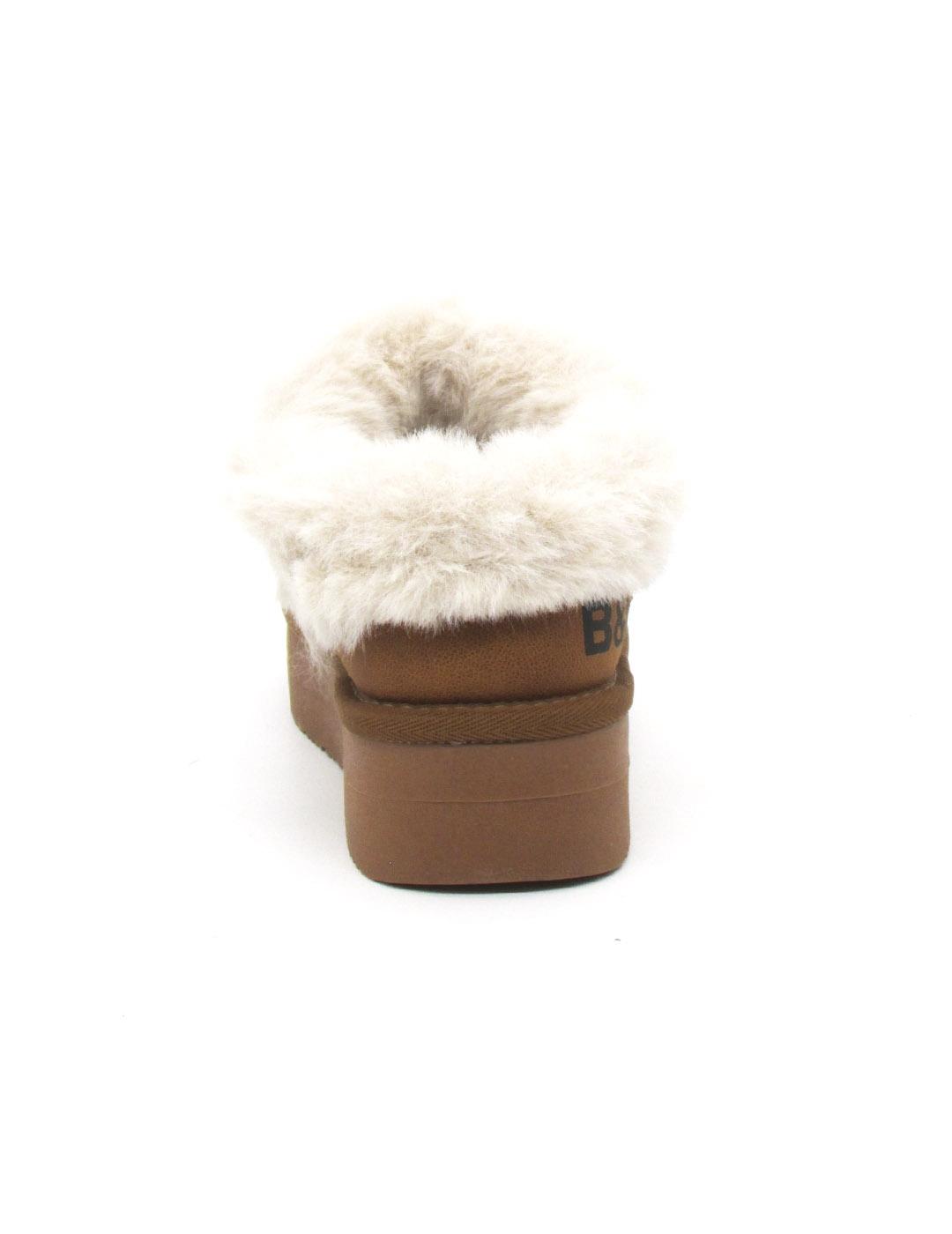 Zueco B&W BJSH543012 TAN de color camel para niña