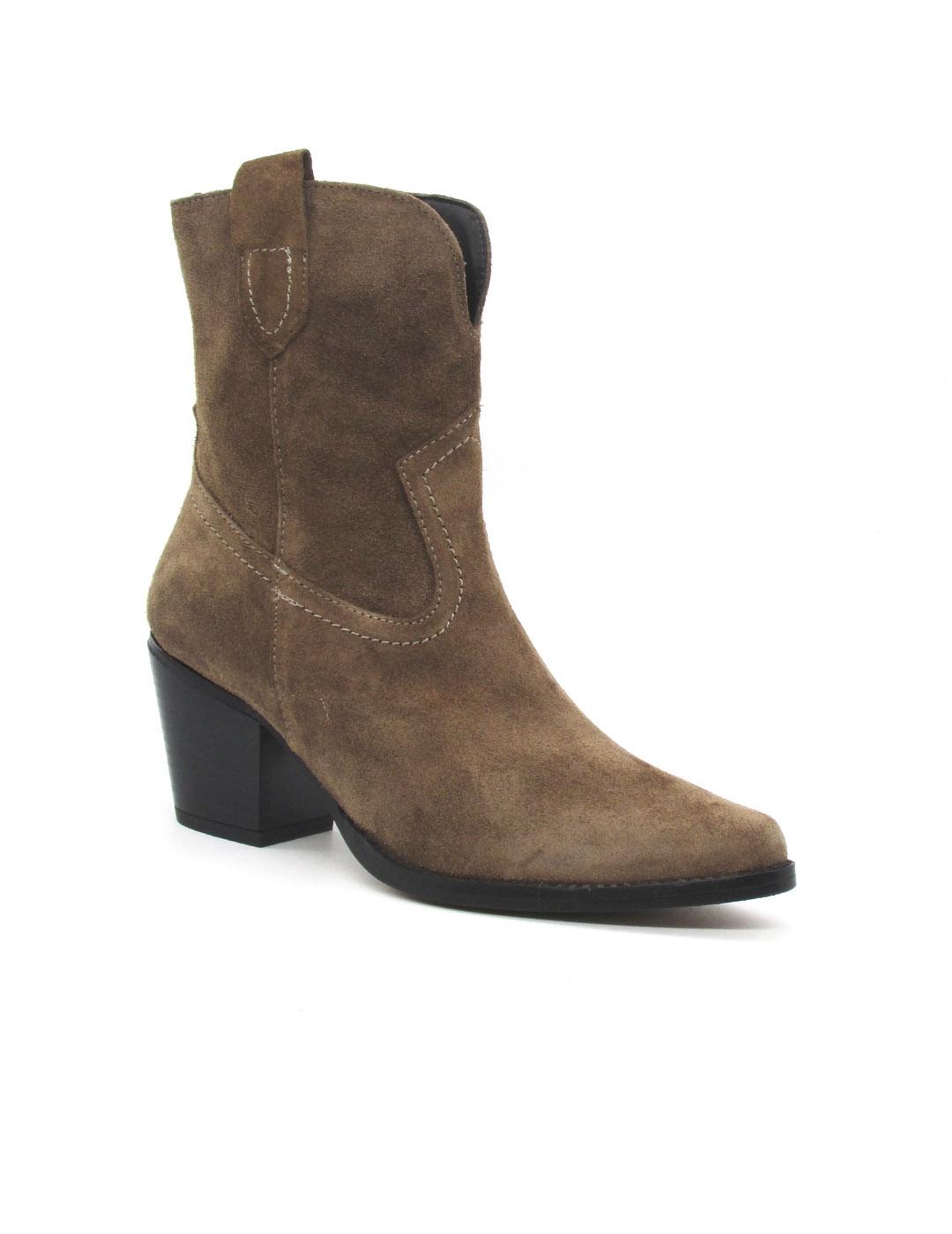 Botin campero María Jaen 1043N Avellana Serraje para mujer